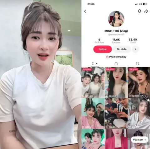 Poster of Em Minh Thư lộ video sex triệu view