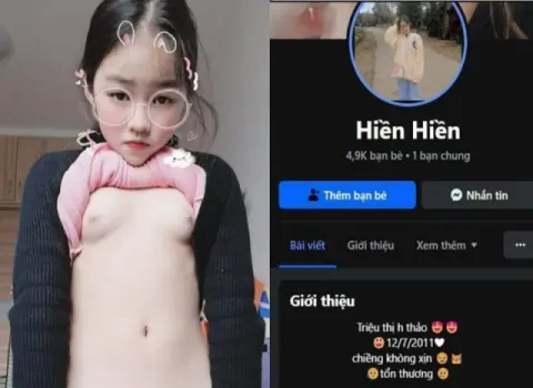 Poster of Hiền Hiền khoe hàng lên mạng xã hội