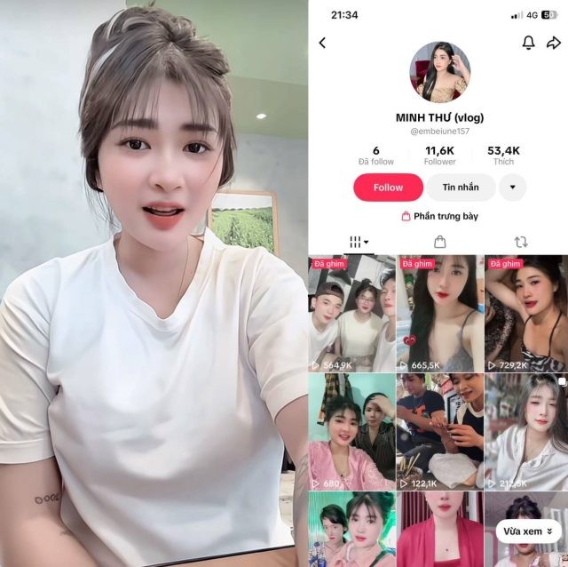 Em Minh Thư lộ video sex triệu view